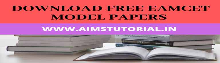 download EAMCET Model papers